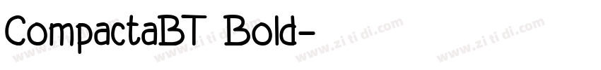 CompactaBT Bold字体转换